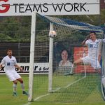 Gern gesehene Situation im Ostfriesland-Stadion: Die Gegner, hier der VfB Oldenburg, müssen einen Gegentreffer hinnehmen.