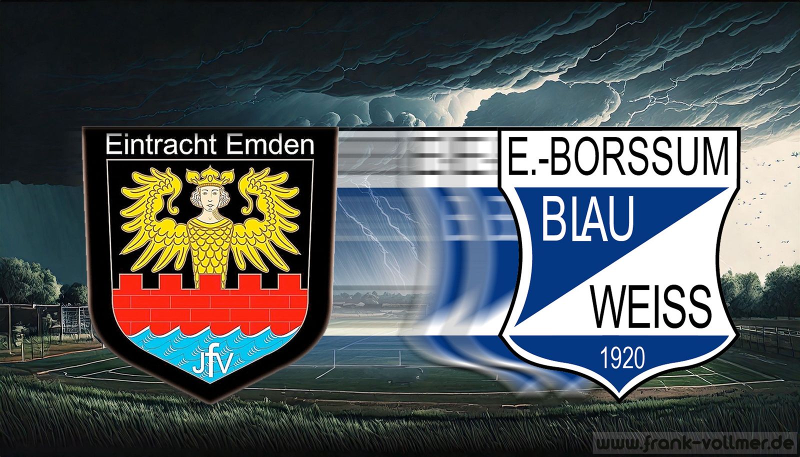 Der SV Blau-Weiß Borssum hat den JFV Emden verlassen. Grafik: frank-vollmer.de